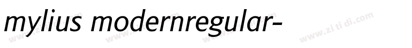 mylius modernregular字体转换